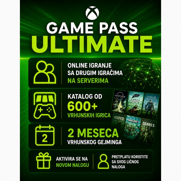 ULTIMATE 2 meseca / Novi Nalog