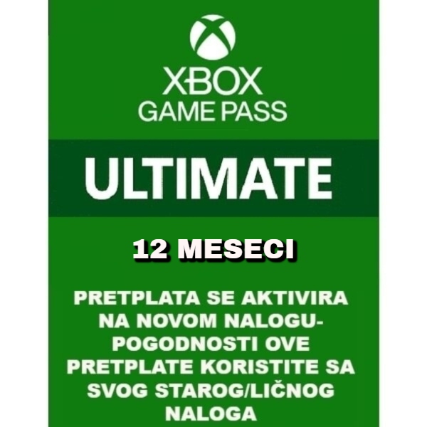 ULTIMATE 12 meseci / Novi Nalog
