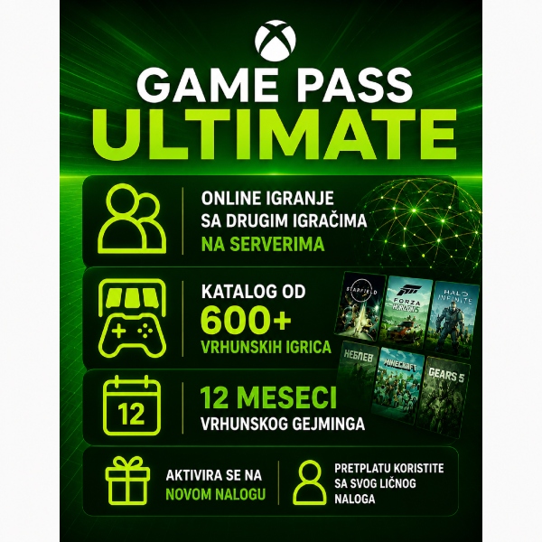 ULTIMATE 12 meseci / Novi Nalog